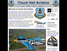 Tablet Screenshot of chuckhallaviation.com